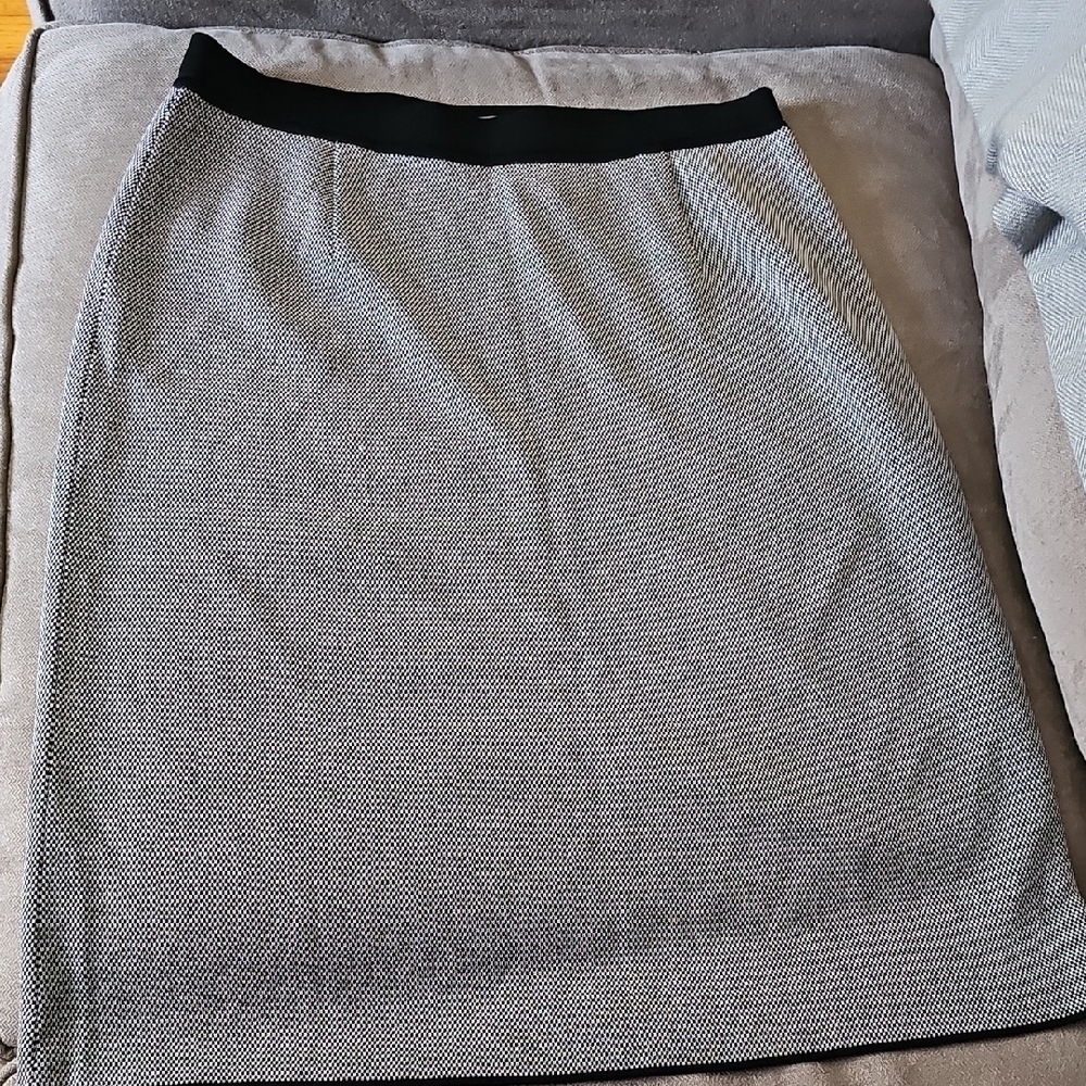 Plein AIR Elegant Women's Black and Gray Pencil Skirt MEDIUM